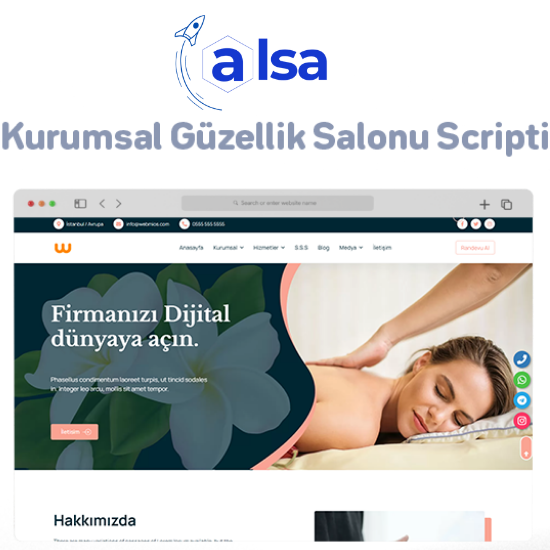 Güzellik Salonu PHP Script